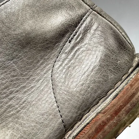 Cole‎ Haan Gleen Chukka Boots Mens 11.5 Grey Leather Lace Up Preppy Classic Boot
