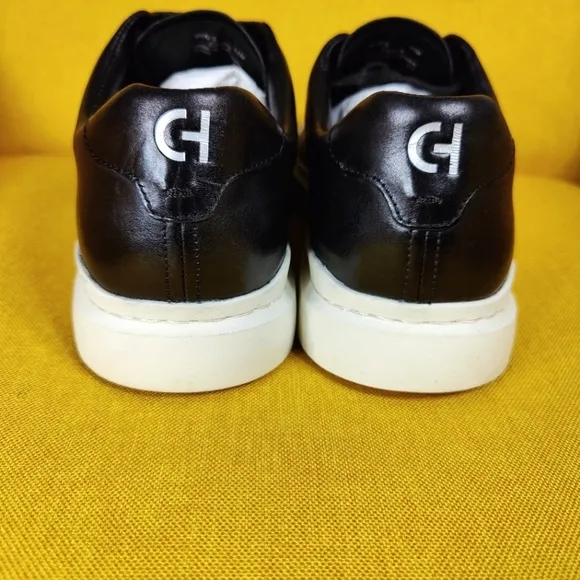 Cole Haan GrandPrø Rally Grey Laser Cut Black Leather Sneaker Men's Shoe Size 11