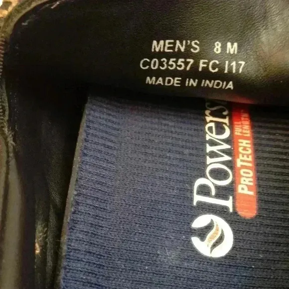 Cole Haan Powerstep Protech Leather Black Loafer 8