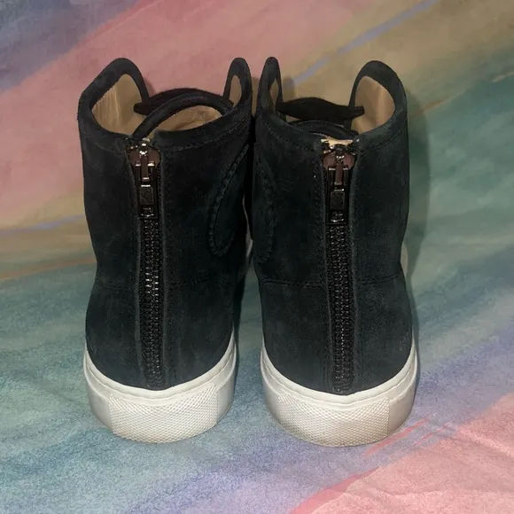 Common Projects Tournament High Tops navy suede shoes size 38
