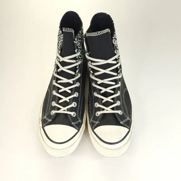 Converse All Star Gore Tex Shoes Mens Size 13 Black White High Top Skate Workout