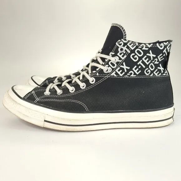 Converse All Star Gore Tex Shoes Mens Size 13 Black White High Top Skate Workout