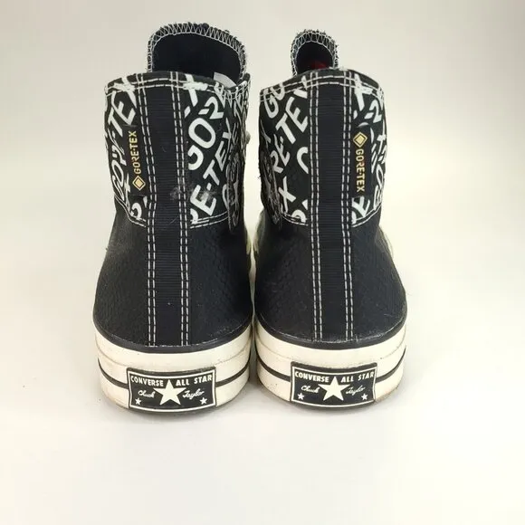 Converse All Star Gore Tex Shoes Mens Size 13 Black White High Top Skate Workout