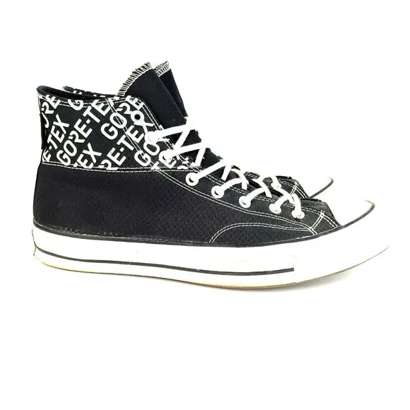 Converse All Star Gore Tex Shoes Mens Size 13 Black White High Top Skate Workout