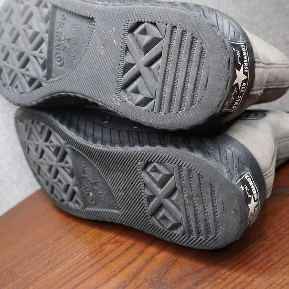 Converse Chuck 70 Bosey Shoes Mens 9.5 Gray Leather Water Repellent High 165931C