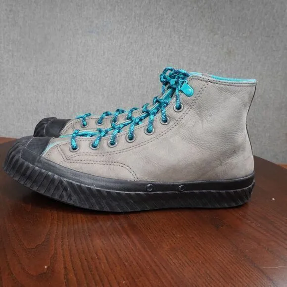Converse Chuck 70 Bosey Shoes Mens 9.5 Gray Leather Water Repellent High 165931C