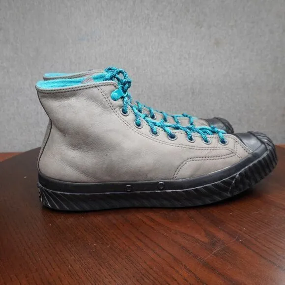 Converse Chuck 70 Bosey Shoes Mens 9.5 Gray Leather Water Repellent High 165931C
