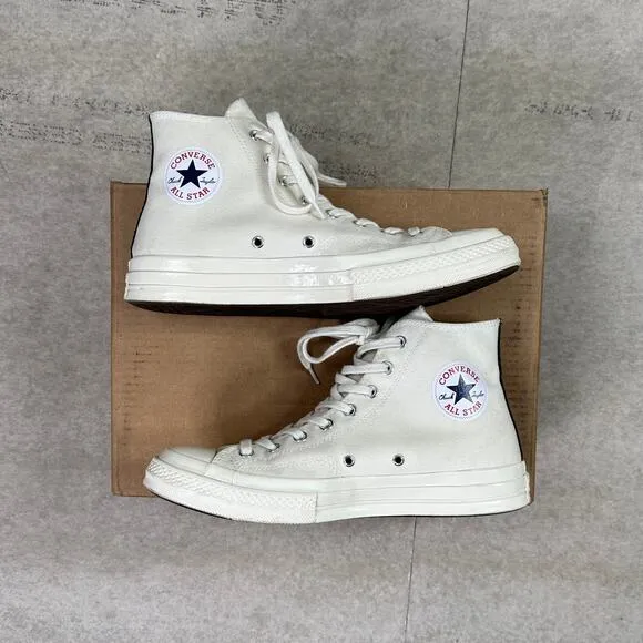Converse Chuck 70 Comme des Garcons High Tops Shoes Cream Tan Mens 10