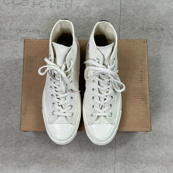 Converse Chuck 70 Comme des Garcons High Tops Shoes Cream Tan Mens 10