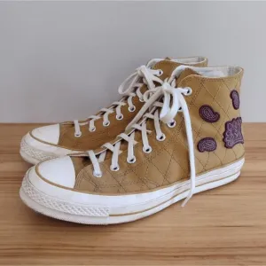 Converse Chuck Taylor 70 High Crafted Patches Sneakers Shoes Burnt Honey M10 W12
