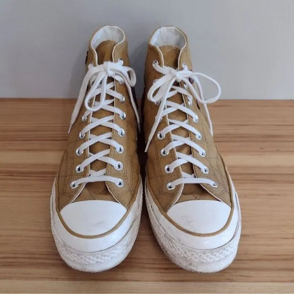 Converse Chuck Taylor 70 High Crafted Patches Sneakers Shoes Burnt Honey M10 W12