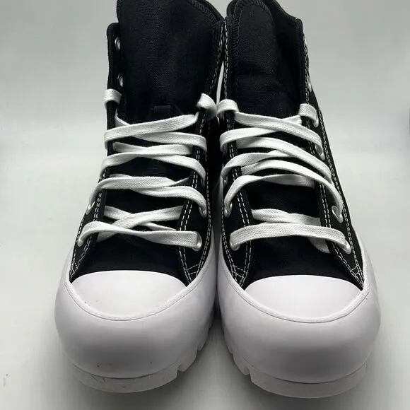 Converse Chuck Taylor All Star Lugged High Black Platform Boot Sneakers W8 NWB