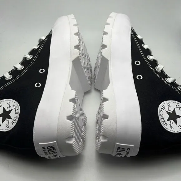 Converse Chuck Taylor All Star Lugged High Black Platform Boot Sneakers W8 NWB