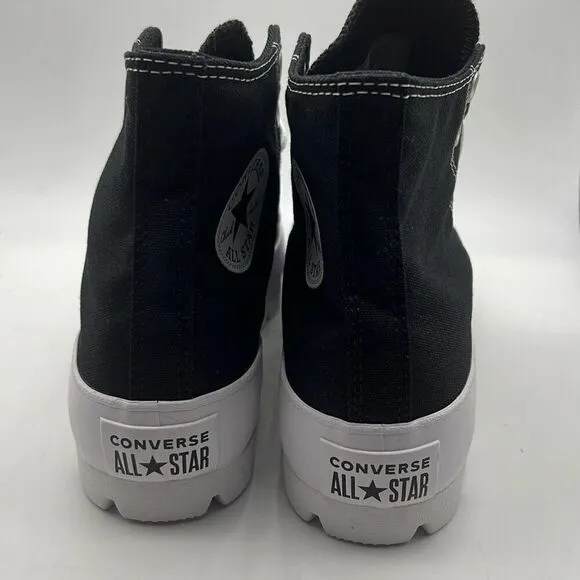 Converse Chuck Taylor All Star Lugged High Black Platform Boot Sneakers W8 NWB