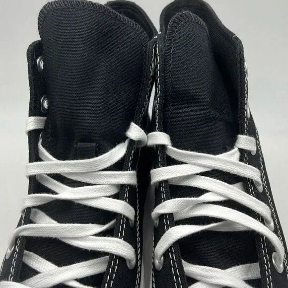 Converse Chuck Taylor All Star Lugged High Black Platform Boot Sneakers W8 NWB