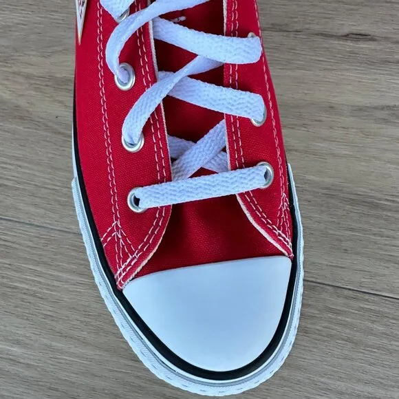 ⭐Converse Ctas Eva Lift Hi Big Kids Shoes Size 5.5 Platform Sneakers Red A08425C