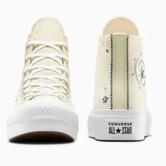 Converse Lift Platform Petite Petals High top shoes light dune women’s 8