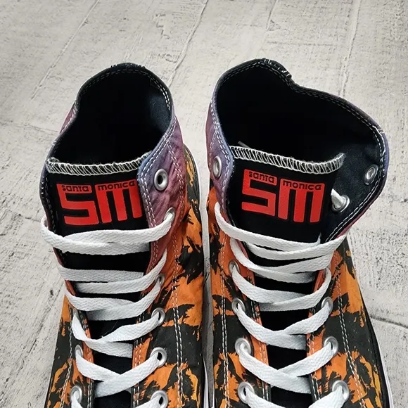 Converse Santa‎ Monica Palm Tree Sunset High Sneaker Shoes Mens 11.5 Womens 13.5