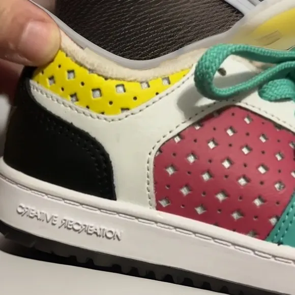 Creative Recreation Cesario Lo White Pink Turquoise Highlight Unisex Sneakers