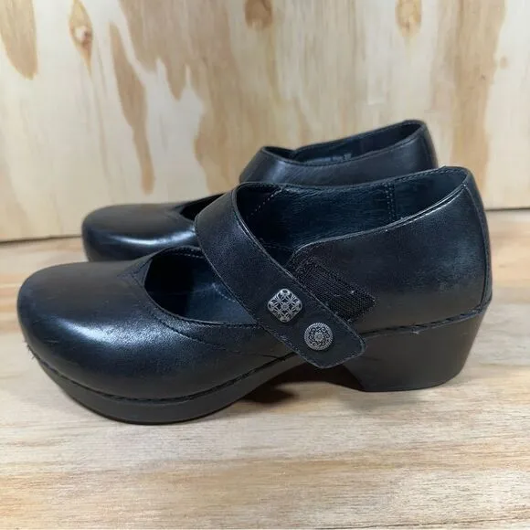 Dansko Black Leather Mary Jane Shoes Women’s Size 6.5/7