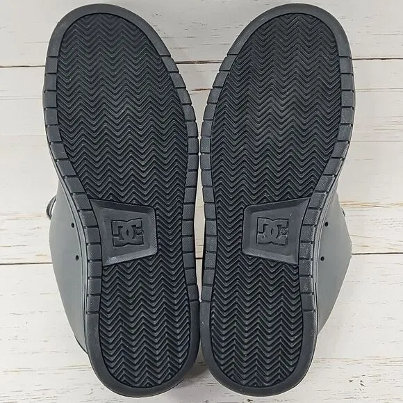DC Shoes Gaveler Low Top Skate Sneakers Mens Size 8.5 Pewter Gray Black