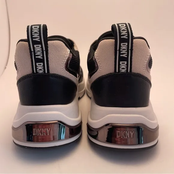 DKNY Justine Slip On Sneaker Black/Pebble Fashion Comfort Shoe Women's Size 7