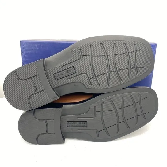 DOCKERS Perspective Tan Leather Lace Up Shoes