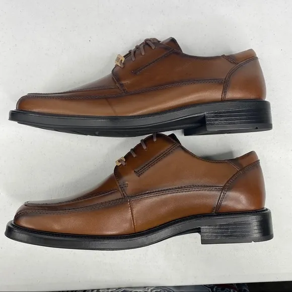 DOCKERS Perspective Tan Leather Lace Up Shoes