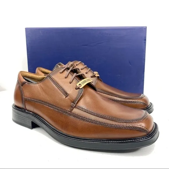 DOCKERS Perspective Tan Leather Lace Up Shoes