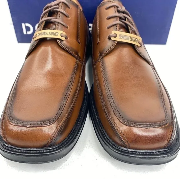 DOCKERS Perspective Tan Leather Lace Up Shoes