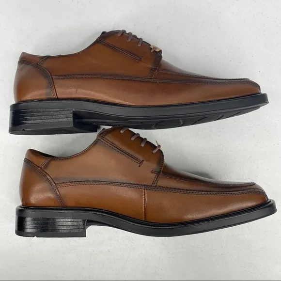 DOCKERS Perspective Tan Leather Lace Up Shoes
