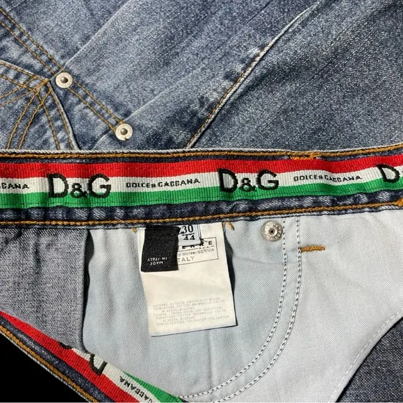 Dolce and Gabbana D&amp;G denim mini skirt