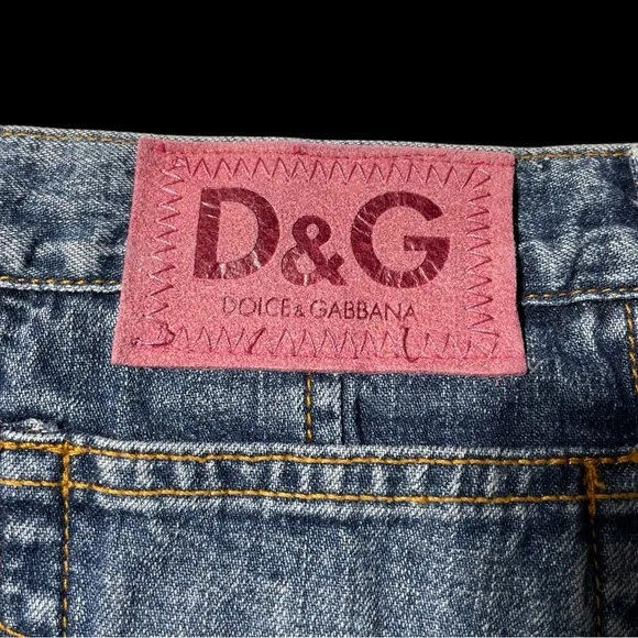 Dolce and Gabbana D&amp;G denim mini skirt