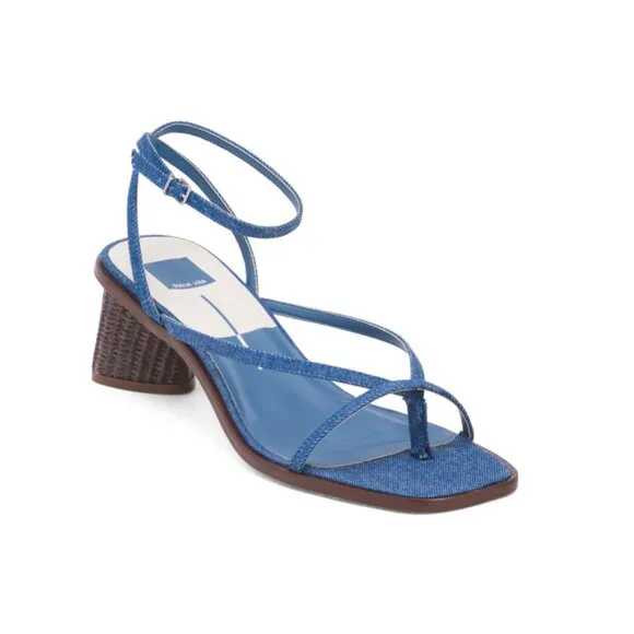 DOLCE VITA Blue Made In Brazil Banita Heel Sandals