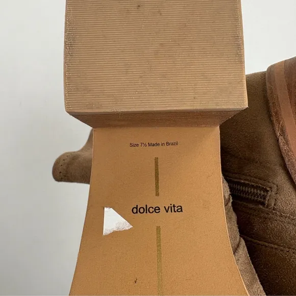 Dolce Vita Indiga Faux Suede Chunky Boots Bohemian Bratz
