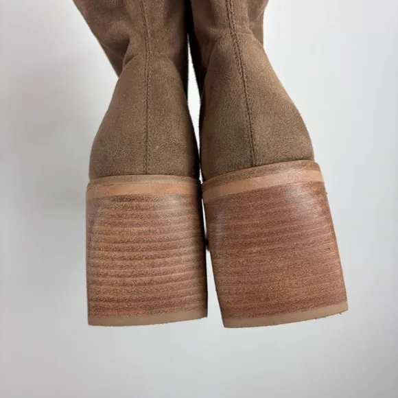 Dolce Vita Indiga Faux Suede Chunky Boots Bohemian Bratz