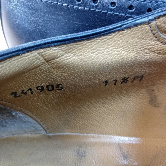 Domani Shoes By Johnston &amp; Murphy Monk Strap Buckle Black Brogue Hand Made Itali