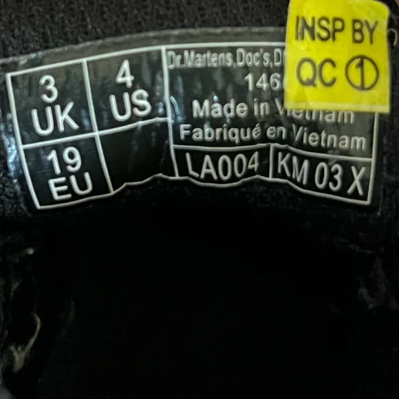 Dr. Marten baby 1460 black boots size 4