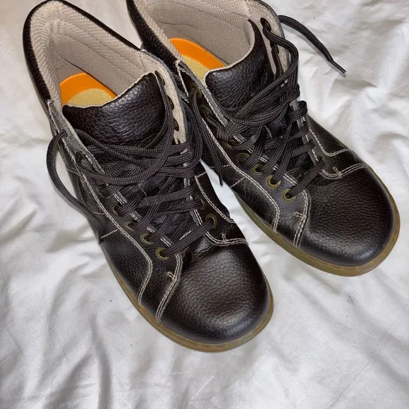 Dr. Martens Vintage Brown Leather Sirota Hi Tops