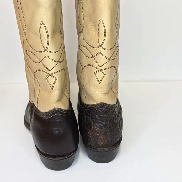Durango Brown Leather Cowboy Boots 6M Mens