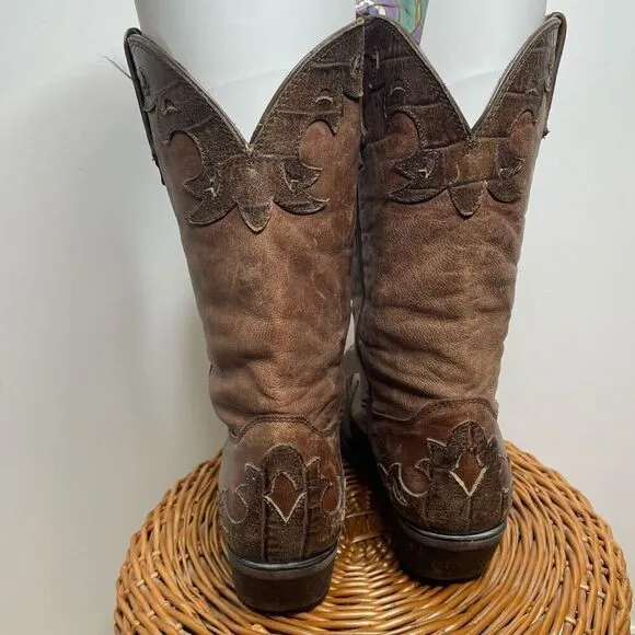 DURANGO GAMBLER 12&quot; WESTERN BOOT (DB4434) Size 8.5ee 8 1/2 ee Brown Cowboy