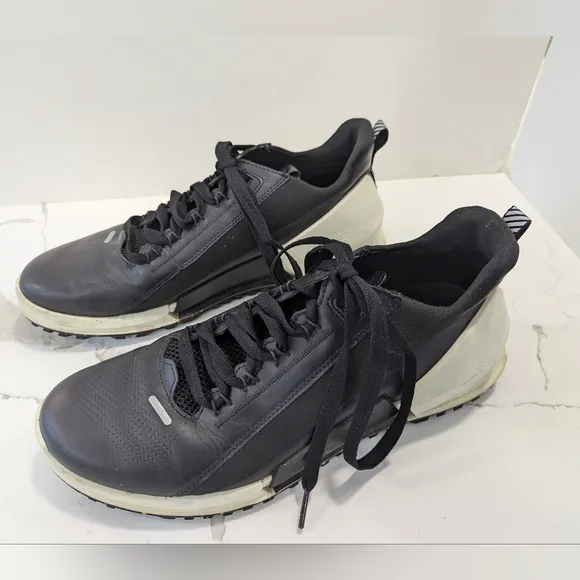 ECCO biom 2.0 Men's Leather black athletic walking running Sneaker shoes size 11