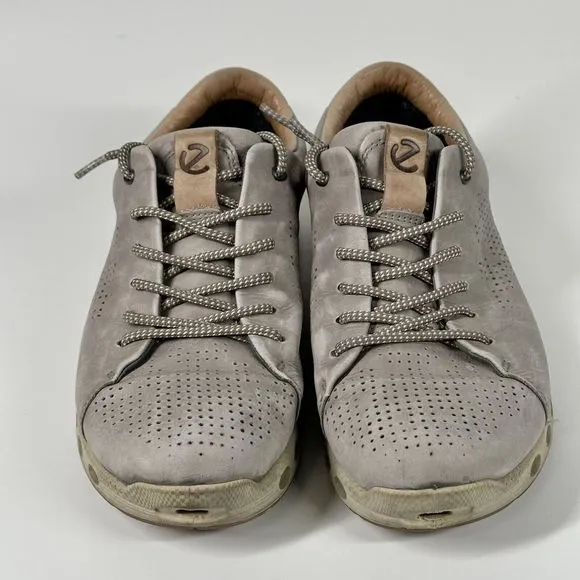 ECCO Cool 2.0 Gray Leather Gore-Tex Surround Lace Up Shoes Mens Size 6 EU 40
