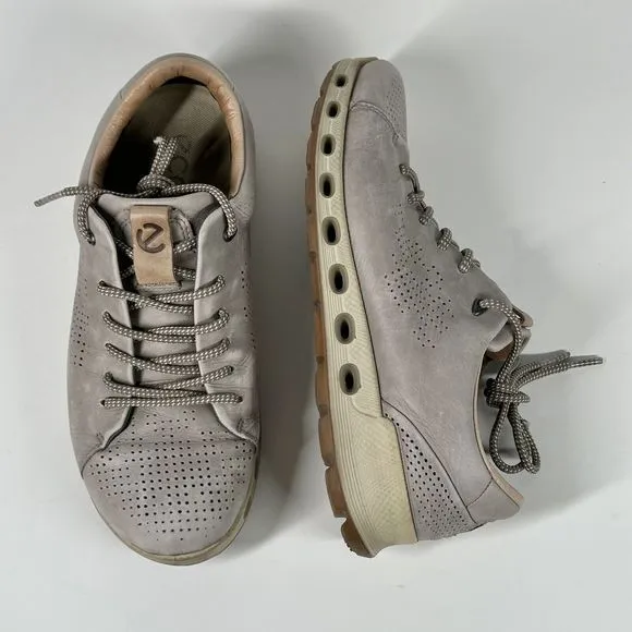 ECCO Cool 2.0 Gray Leather Gore-Tex Surround Lace Up Shoes Mens Size 6 EU 40