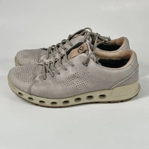 ECCO Cool 2.0 Gray Leather Gore-Tex Surround Lace Up Shoes Mens Size 6 EU 40