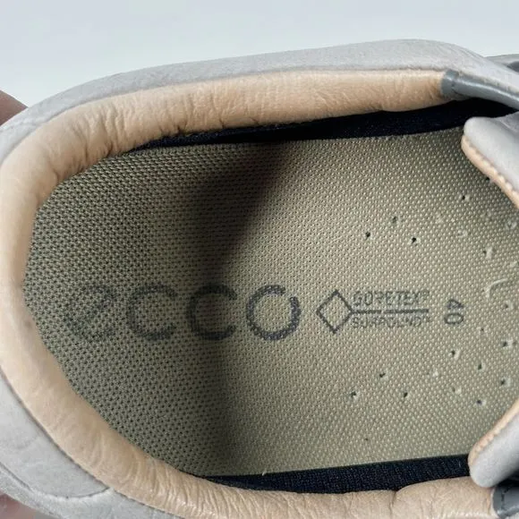 ECCO Cool 2.0 Gray Leather Gore-Tex Surround Lace Up Shoes Mens Size 6 EU 40
