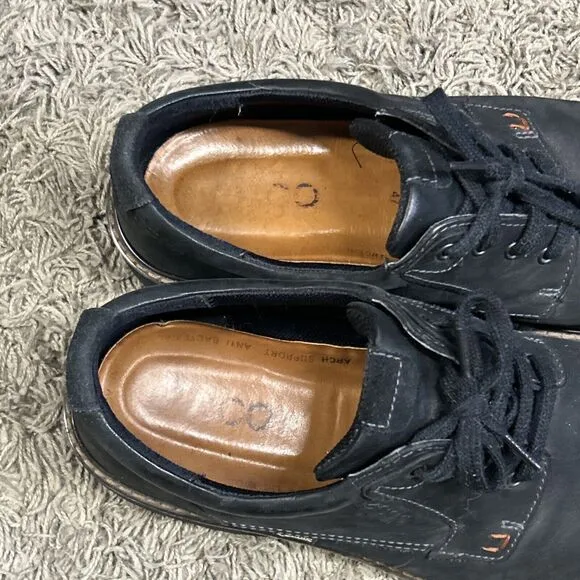 ECCO Turn GTX Gore-Tex Shoes Men’s EU 47 US 13 13.5 Black Leather Oxfords Derby