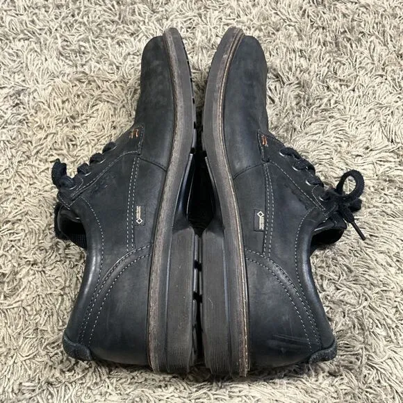 ECCO Turn GTX Gore-Tex Shoes Men’s EU 47 US 13 13.5 Black Leather Oxfords Derby