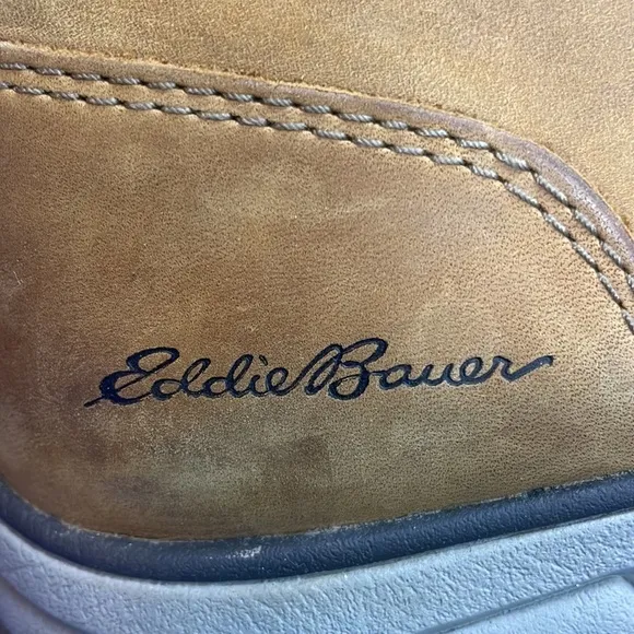 Eddie Bauer Brown Suede Lace Up Half Boots Vibram Soles Sz 12 Chukka Boots