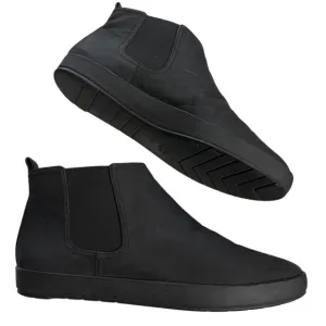 Eileen Fisher black nubuck sporty slip on ankle booties size 8.5